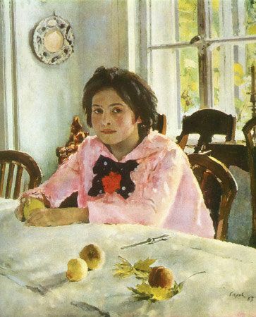 Девочка с персиками - оригинал