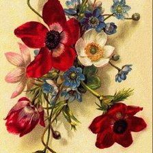 Оригинал схемы вышивки «букет цветов» (№281985)