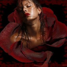 Схема вышивки «Девушка.»