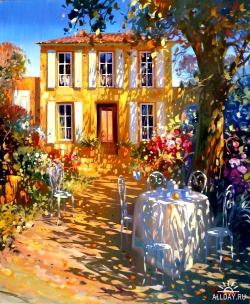 картина - лето, дом, лоран парселье - оригинал