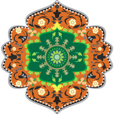 Схема вышивки «восточный узор 6»