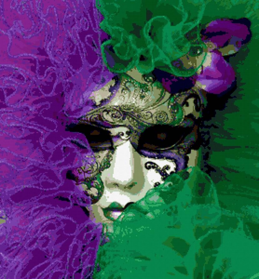 Маска - картина, маска, фея, фентези, девушка, маскарад - предпросмотр