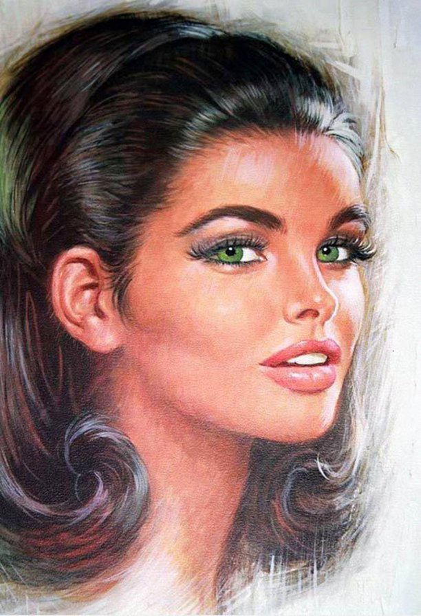 зеленоглазая красавица - красота - оригинал