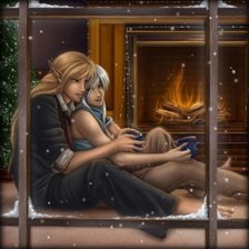 вечер у камина