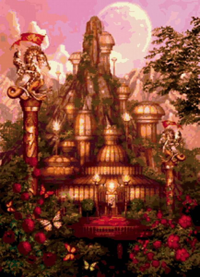 Фэнтези замок - фэнтези, замок, сказка - предпросмотр