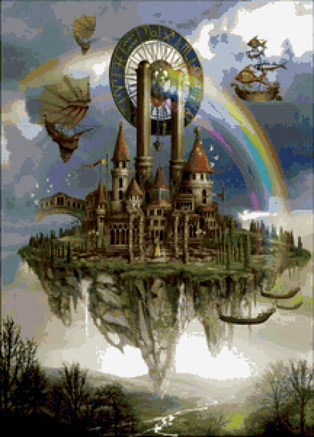 Фэнтези замок - фэнтези, сказка, замок - предпросмотр