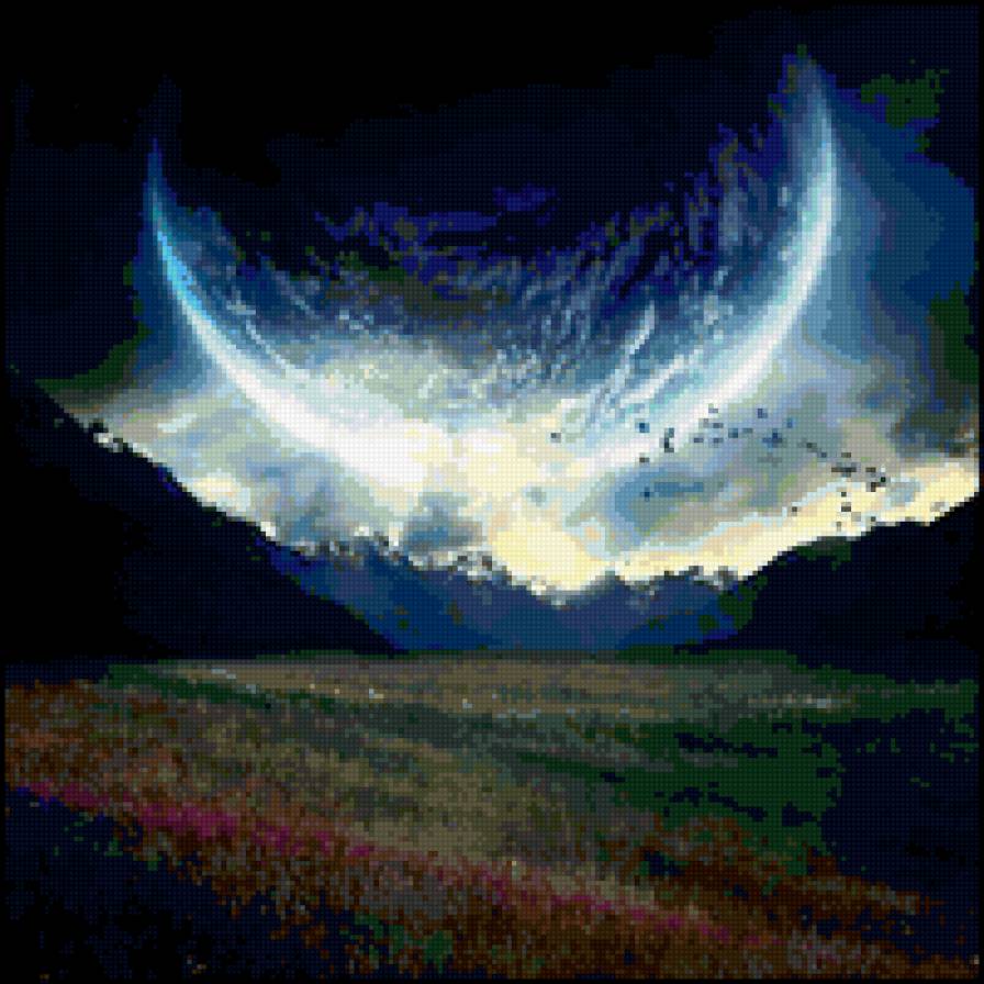 серия "природа" - луна, природа - предпросмотр