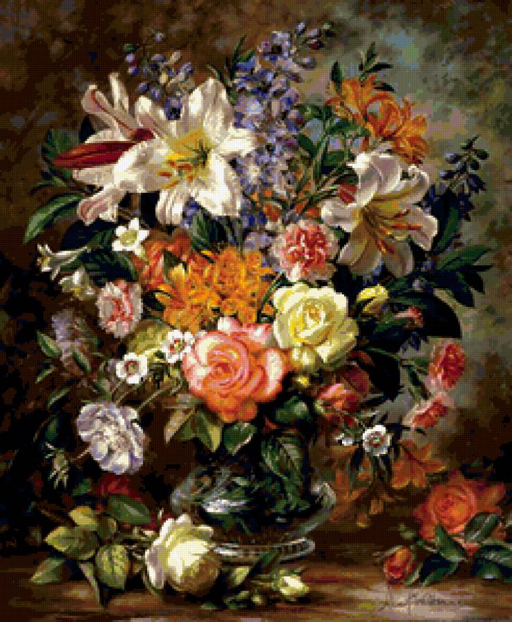 Натюрморт, цветы, розы - розы, цветы, натюрморт - предпросмотр