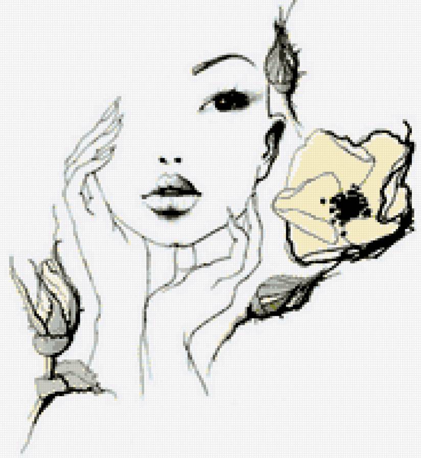 портрет женщины - предпросмотр