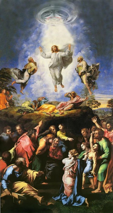 Настоящая картина Рафаэля которую пытались уничтожить в  Европе - рафаэль, икона, нло, необычное - оригинал