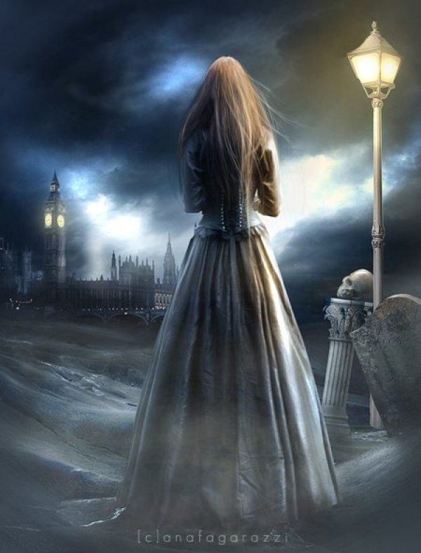 серия "люди" - девушка, силуэт - оригинал