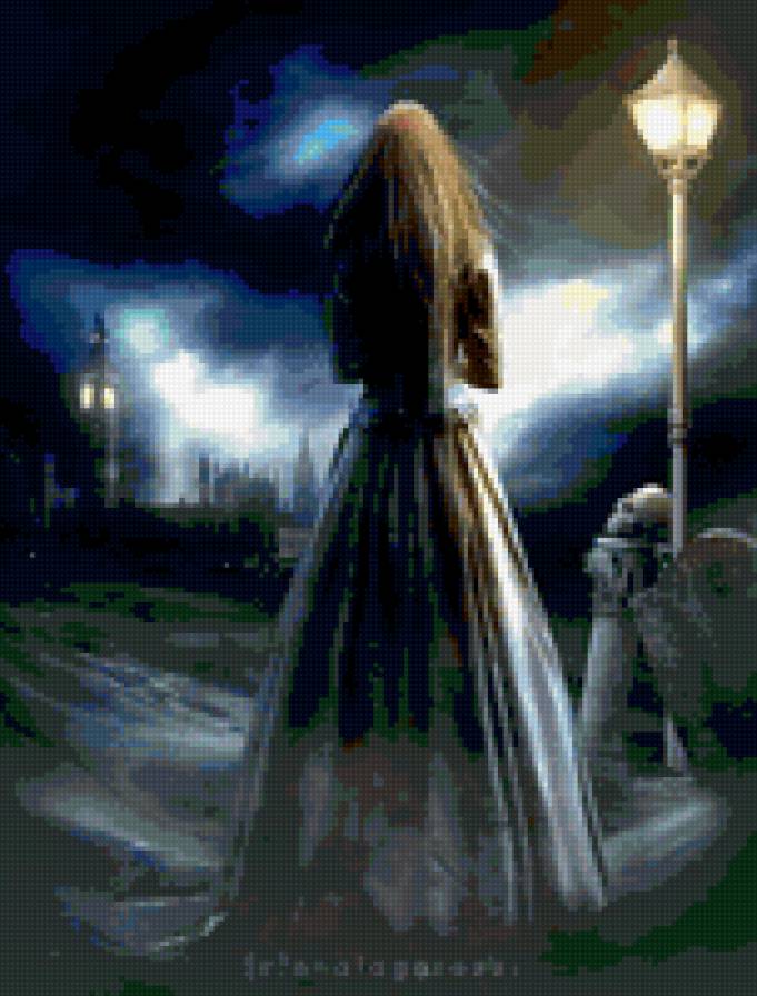 серия "люди" - силуэт, девушка - предпросмотр