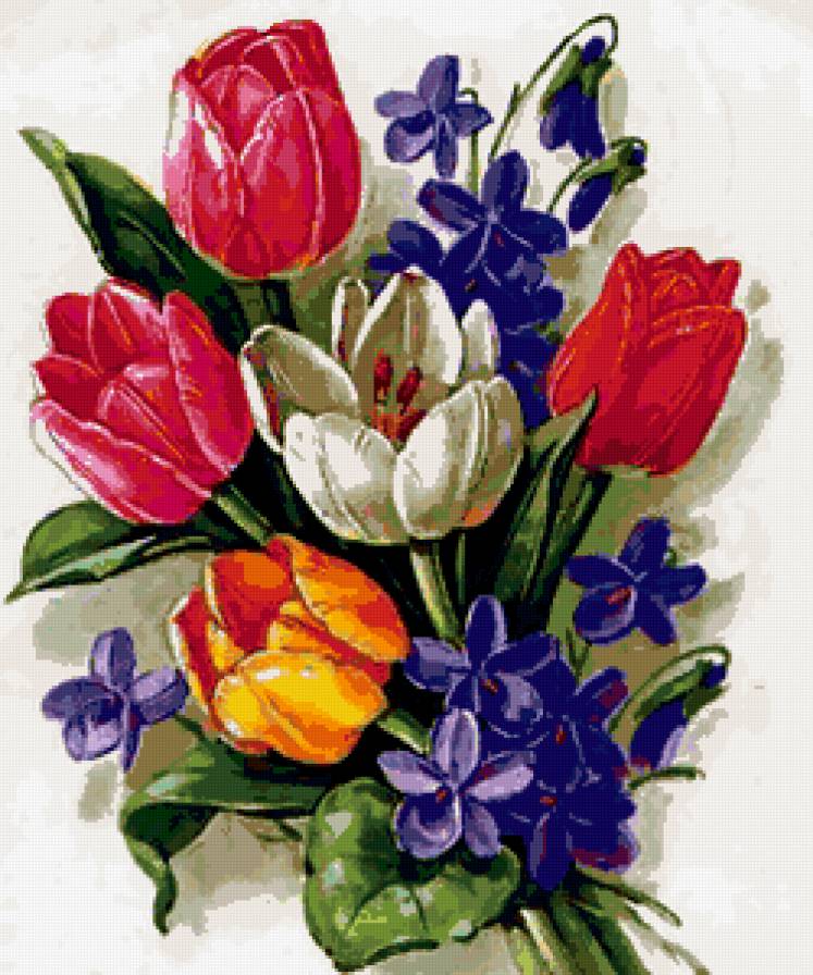 весенний букет - предпросмотр