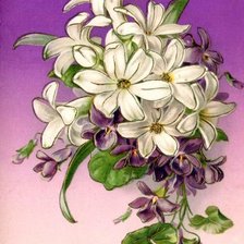 Схема вышивки «букет цветов»