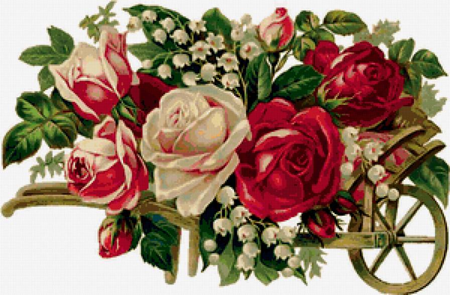 №283328 - розы, цветы, картина, букет - предпросмотр