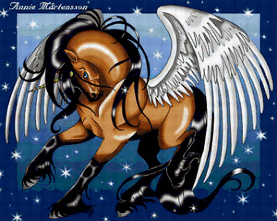 пегас - пегас, лошади, фентази - предпросмотр