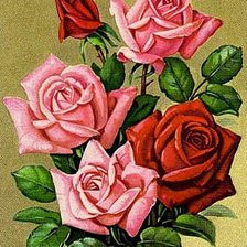 Оригинал схемы вышивки «розы» (№283390)