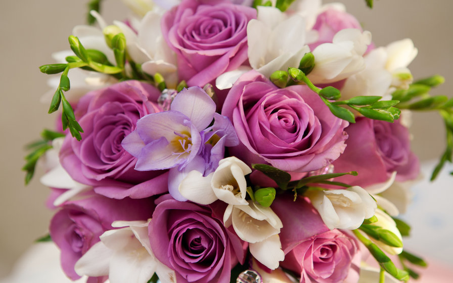 Букетик - букет, цветы, розы - оригинал