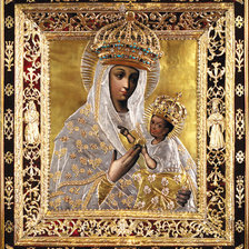 Оригинал схемы вышивки «Будславская икона Божьей матери» (№284237)