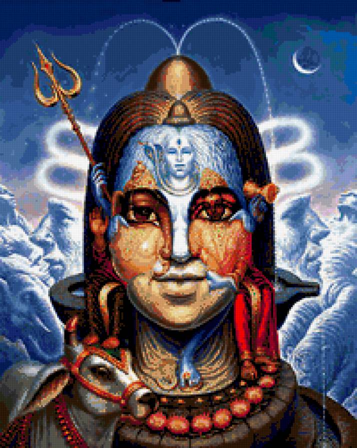 шива. - святые., лицо - предпросмотр