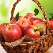Оригинал схемы вышивки «Корзинка с яблоками» (№284394)