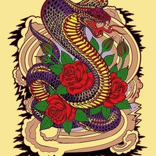 Схема вышивки «2013 - Год змеи»