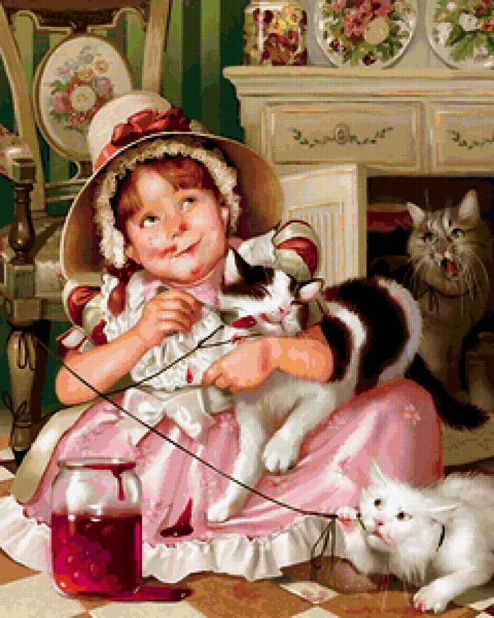 заботливая хозяйка - дети - предпросмотр