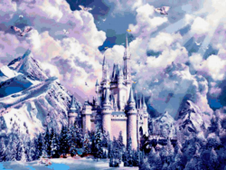 замок в горах - замок, горы - предпросмотр