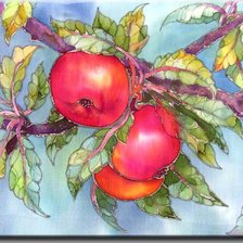 Оригинал схемы вышивки «яблоки» (№284871)