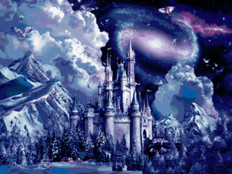 замок мечты - замок, ночь, сказка - предпросмотр