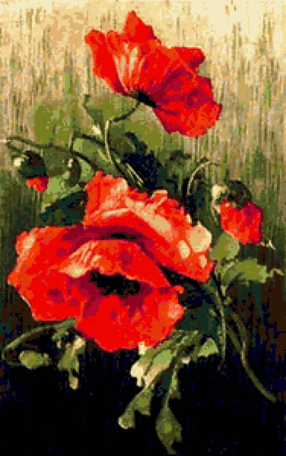 маки - картина - предпросмотр