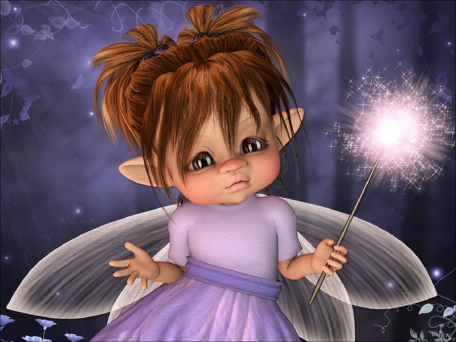 Маленькая фея - феи, фентези, волшебницы - оригинал