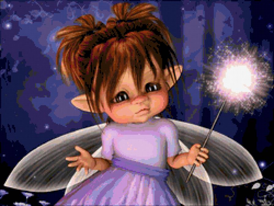 Маленькая фея - феи, фентези, волшебницы - предпросмотр