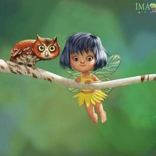 Малышка фея с другом