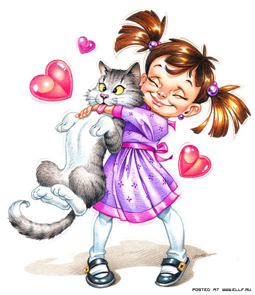 №286019 - кошка, девушка, фентези - оригинал