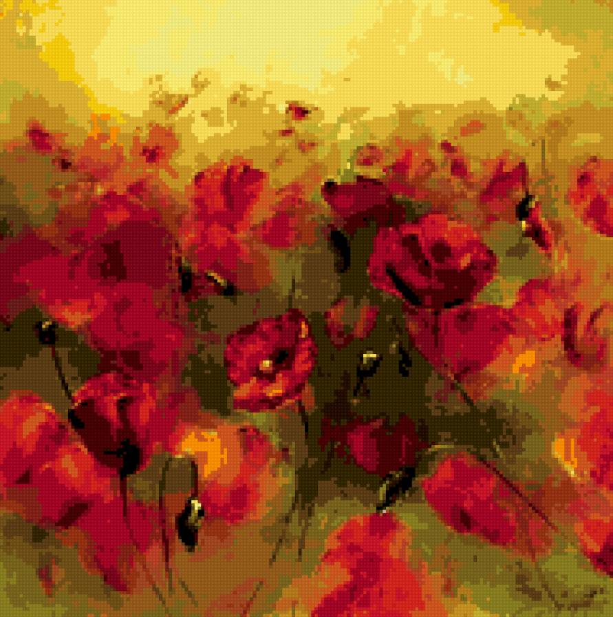 маки 4 - поле, маки - предпросмотр