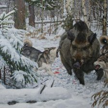 Схема вышивки «на кабана»