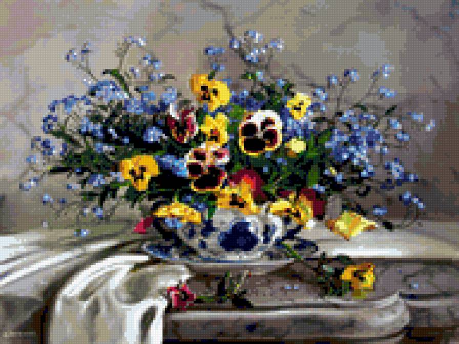 весенний букет - цветы - предпросмотр