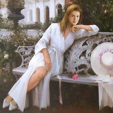 Схема вышивки «Девушка.»