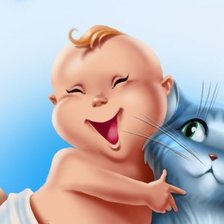 Схема вышивки «Смешной малыш»