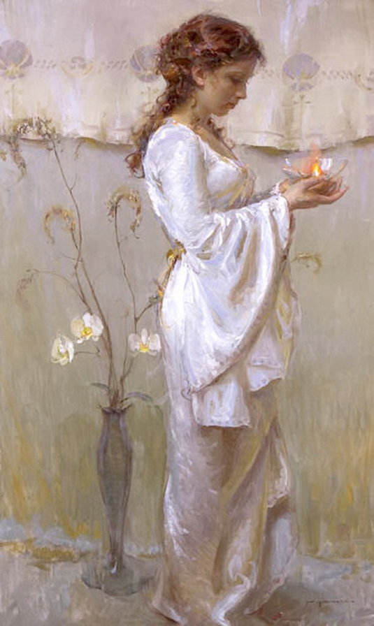 78 - свеча, девушка - оригинал