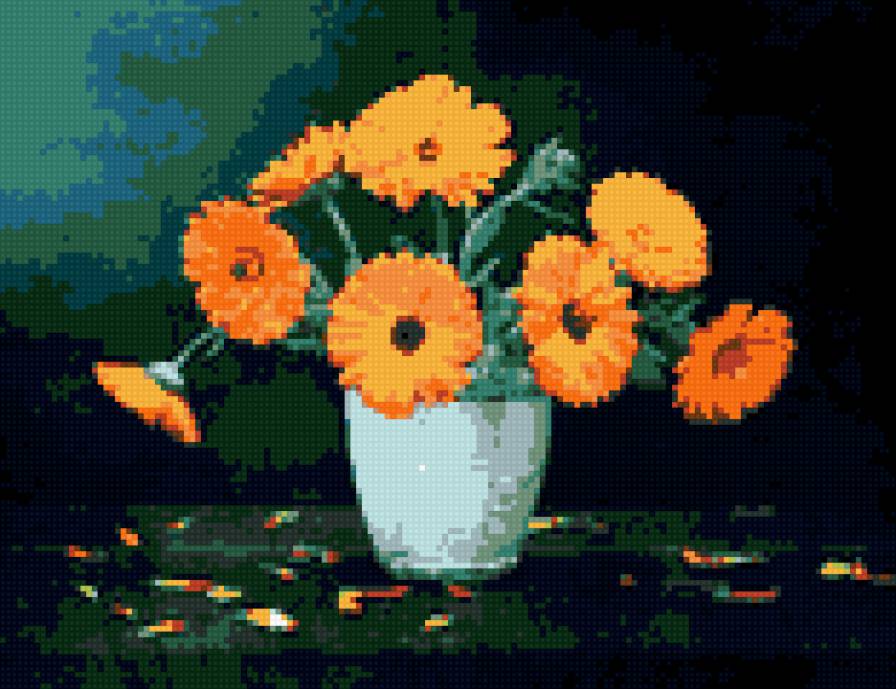 календула - цветы - предпросмотр