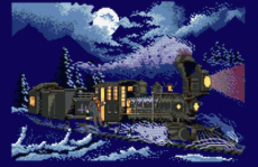 Поезд - транспорт - предпросмотр