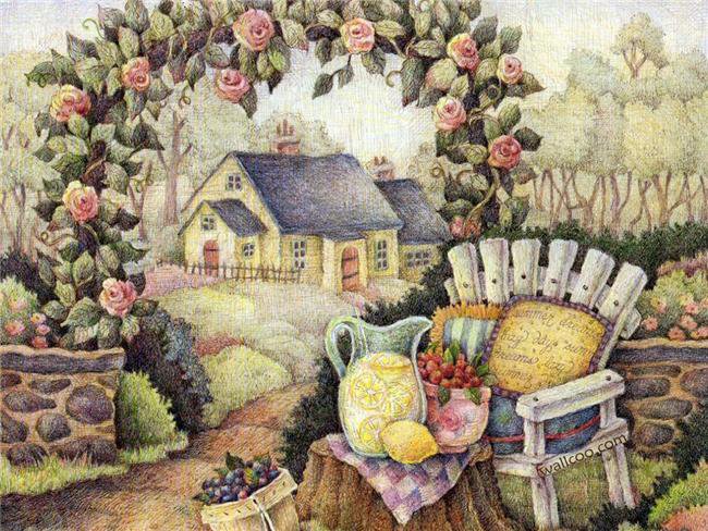 дворик - картинка - оригинал