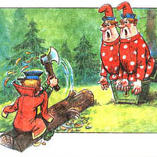 Схема вышивки «вовка в тридевятом царстве»