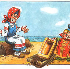 Схема вышивки «вовка в тридевятом царстве»