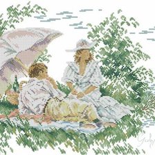 Схема вышивки «Прогулка»