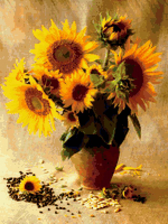 Подсолнухи - предпросмотр