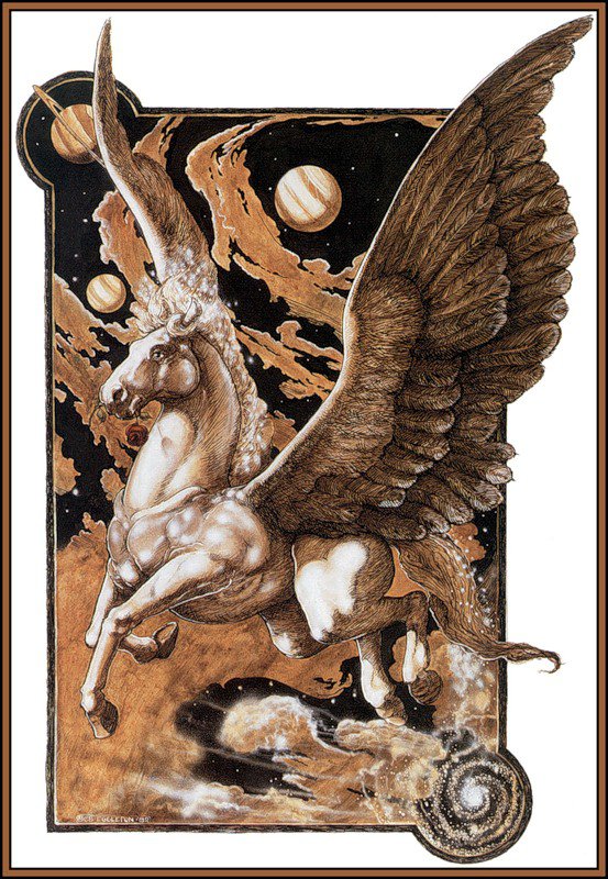 серия "единороги и пегасы" - планеты, пегас - оригинал