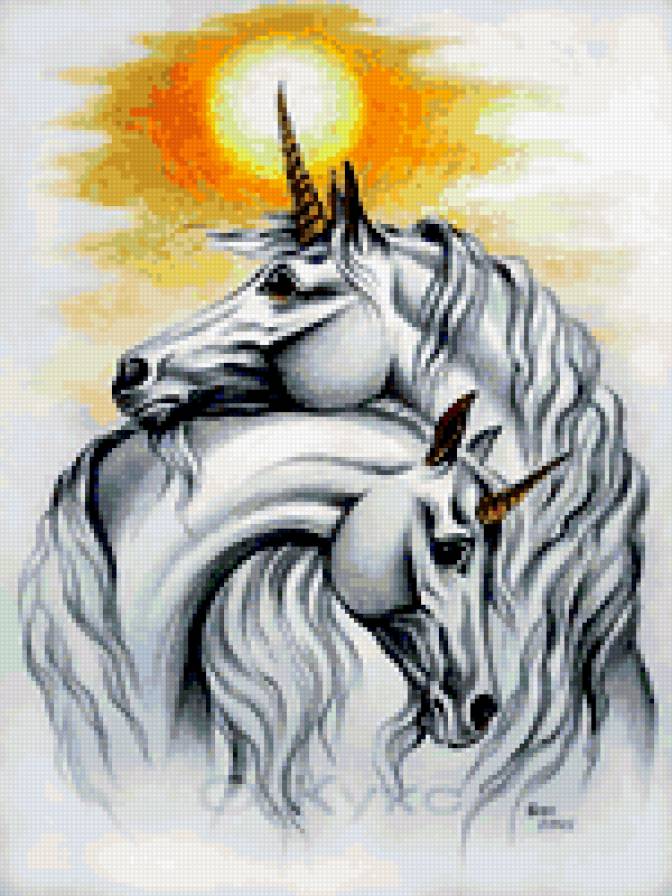 серия "единороги и пегасы" - единороги - предпросмотр